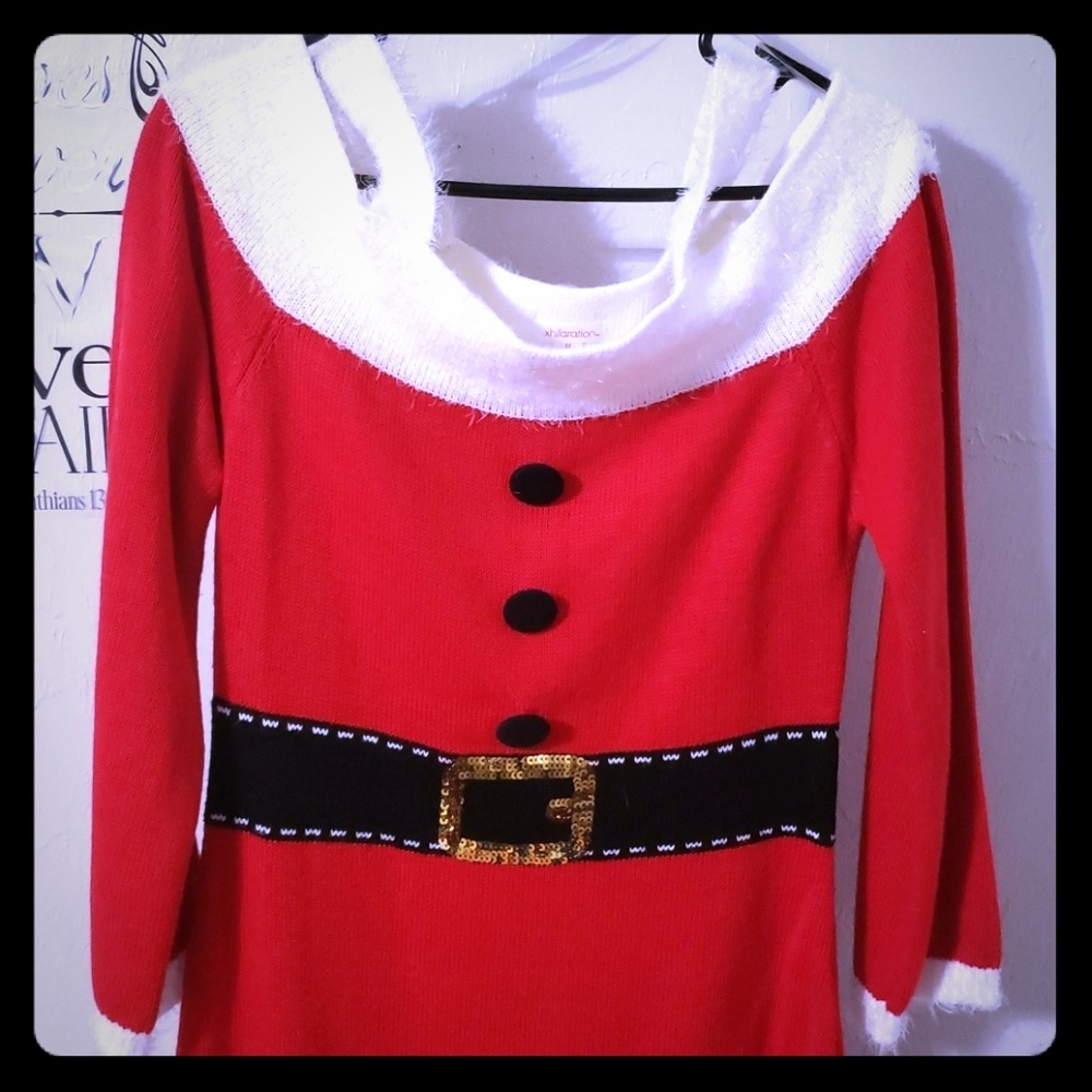 Xhilaration Santa Sweater Dress